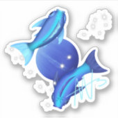 スターリーピセスネプチューン〔占星術の〕十二宮図 シール (正面)