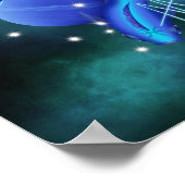 スターリーピセスネプチューン〔占星術の〕十二宮図 ポスター (角)