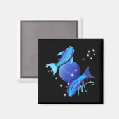 スターリーピセスネプチューン〔占星術の〕十二宮図 マグネット (正面/裏面)