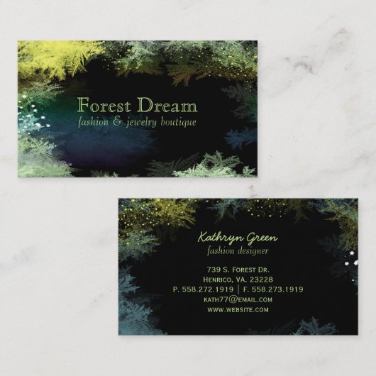 スターリーフォレ葉ストプロフェッショナル 名刺 (正面/裏面)