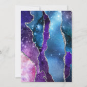 スターリーブルーピンクアゲートシルバーファースト聖餐式 招待状 (裏面)