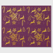 スターリープブルガンディラッピング紙 ラッピングペーパー (フラット)