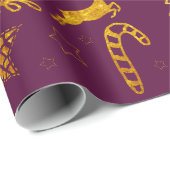 スターリープブルガンディラッピング紙 ラッピングペーパー (ロールコーナー)
