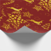 スターリープレッドラッピング紙 ラッピングペーパー (角)