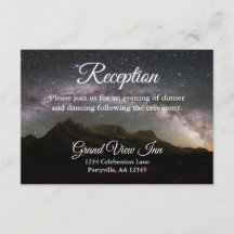 スターリーマウンテンスカイウェディングレセプション