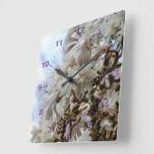 スターリーマグノリア5781 スクエア壁時計 (傾斜)