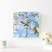 スターリーマグノリア6490 スクエア壁時計 (ホーム)