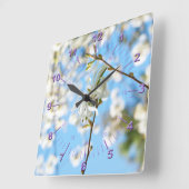 スターリーマグノリア6490 スクエア壁時計 (傾斜)