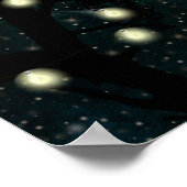 スターリーミッドナイトライトストリングランタン結婚ズ ポスター (角)