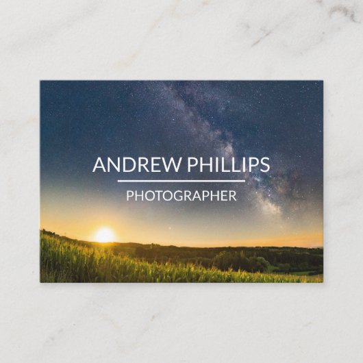 スターリーミルキーウェイシルエットサンライズカスタム 名刺 (正面)