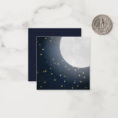 スターリームーンライトナイトスカイ ノートカード (正面/裏面インサイチュ)
