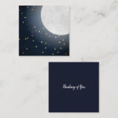 スターリームーンライトナイトスカイ ノートカード (正面/裏面)