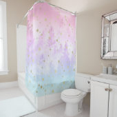 スターリーユニコーンパステルフォレストドリーム#1 #decor #art シャワーカーテン (インサイチュ)
