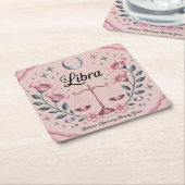 スターリーリブラバランス調和コースターセット スクエアペーパーコースター (アングル)