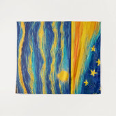 スターリー海ナイトスカイ タペストリー (正面(横))