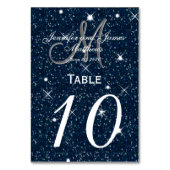 スターリー結婚ナイトのテーブル番号カード テーブルナンバー (正面)