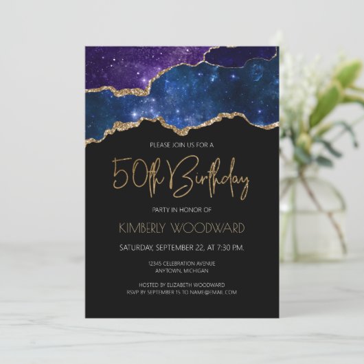 スターリー金ゴールドアゲイト50thバースデーパーティー 招待状 (スタンド正面)