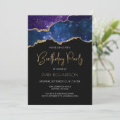 スターリー金ゴールドアゲートゲイドエイ年誕生日 招待状 (スタンド正面)