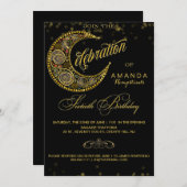 スターリー·グリッツ60歳誕生日パーティーの招待 招待状 (正面/裏面)