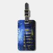 スターリー・ナイト・オーバー・ザ・ローンバイ・ヴィンセント・ヴァン・ゴッホ ラゲッジタグ (正面縦)