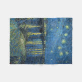 『スターリー・ナイト・オーバー・ザ・ローン』ヴァン・ゴッホ、1888年 フリースブランケット (正面(横))