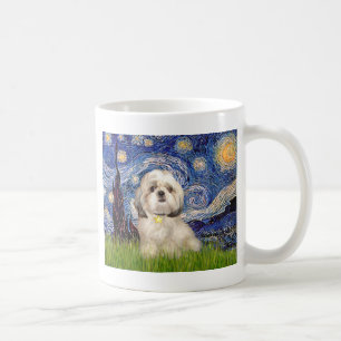 スターリー·ナイト-シーズー（犬）Tzu (Y) コーヒーマグカップ