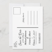 スターリー·ナイト·銀河系·ツリー·セー結婚ブ·ザ·デート 招待状 (裏面)