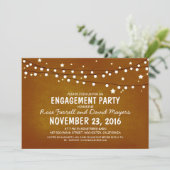 スターリ素朴ーナイトライト婚約パーティ 招待状 (スタンド正面)