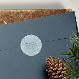 スターリ縁どホリデイ差出人住所 ラウンドシール