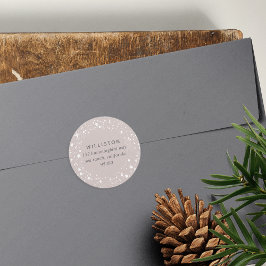 スターリ縁どホリデイ差出人住所 ラウンドシール