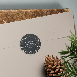 スターリ縁どホリデイ差出人住所 ラウンドシール