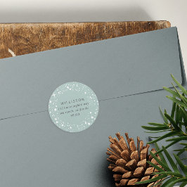 スターリ縁どホリデイ差出人住所 ラウンドシール