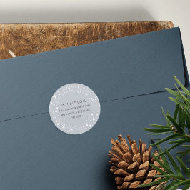 スターリ縁どホリデイ差出人住所 ラウンドシール