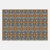 スターリ飛んでいるウィッチハロウィーン ラッピングペーパーシート (正面)