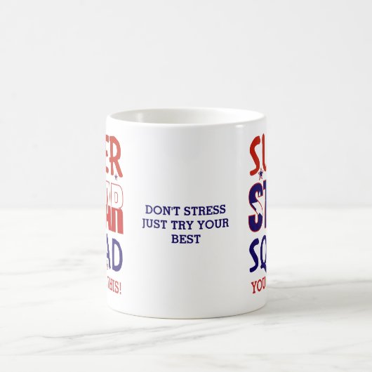 スタールテキサス州試験日先生 やる気を起こさせる コーヒーマグカップ (中央)