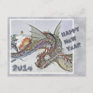 スターレットドラゴンCC0336新年おめでとう シーズンポストカード