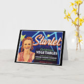 スターレット野菜 – グリーティングカード (黄色い花)