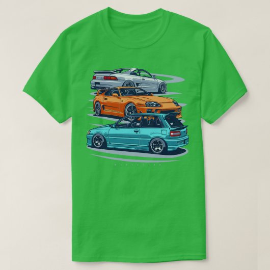 スターレット スープラ mr2 tシャツ (デザイン正面)