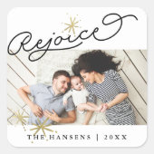 スターレッド・レジョイス |休日の写真 スクエアシール (正面)