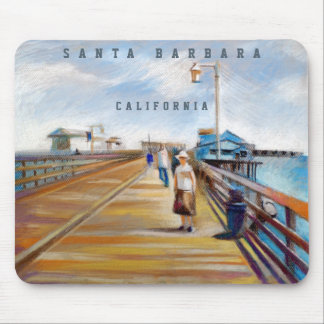 スターンズワーフパステル | Santa Barbara, CA Mouse pad マウスパッド