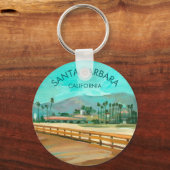 スターンズワーフ – カリフォルニア州サンタバーバラ キーホルダー (正面)