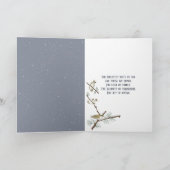 スター付きクリスマス雪だるま シーズンカード (内部)