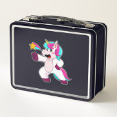 スター付きユニコーン メタルランチボックス (裏面)