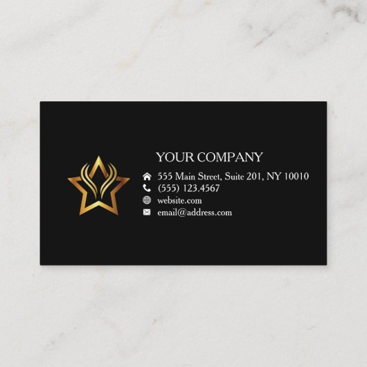 スター付き名刺 名刺 (裏面)