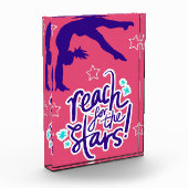 スター体操の転倒にリーチ フォトブロック (左)