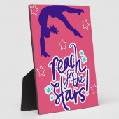 スター体操の転倒にリーチ フォトプラーク (側面)