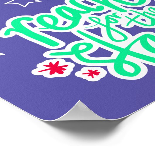 スター体操の転倒にリーチ ポスター (角)