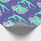 スター体操の転倒にリーチ ラッピングペーパー (角)