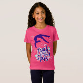 スター体操の転倒にリーチ Tシャツ (正面フル)