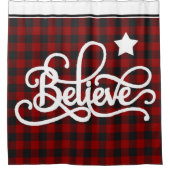 スター信じシャワー付きカーテン シャワーカーテン (正面)